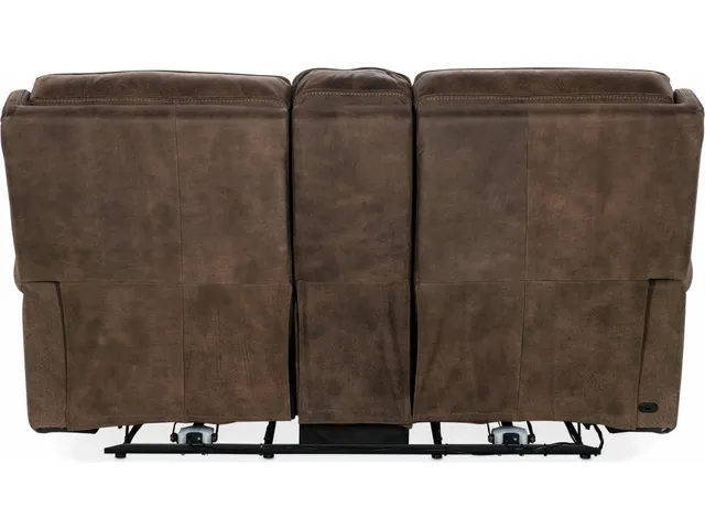 Wheeler Power Console Loveseat with Power Headrest