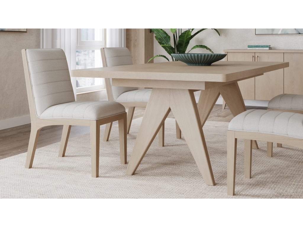 Sumire Ash Wood Rectangular Extension Table in Ginger - image 1