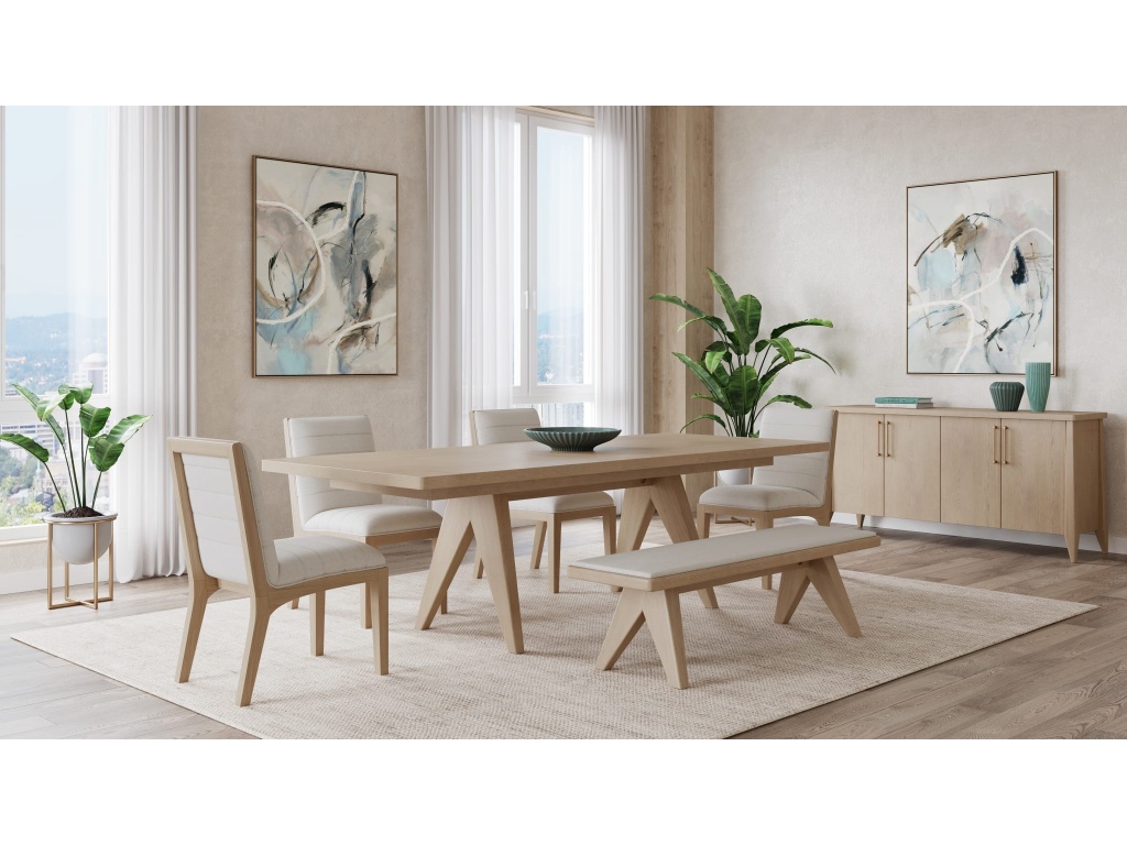 Sumire Ash Wood Rectangular Extension Table in Ginger - image 3