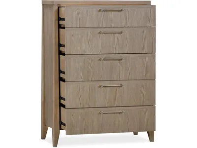 Sumire Five Drawer Ash Wood Chest in Ginger - Alternative View