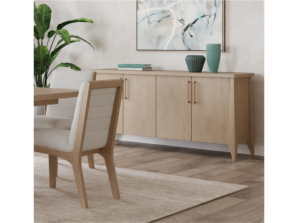 Sumire Four Door Ash Wood Sideboard in Ginger - image 2