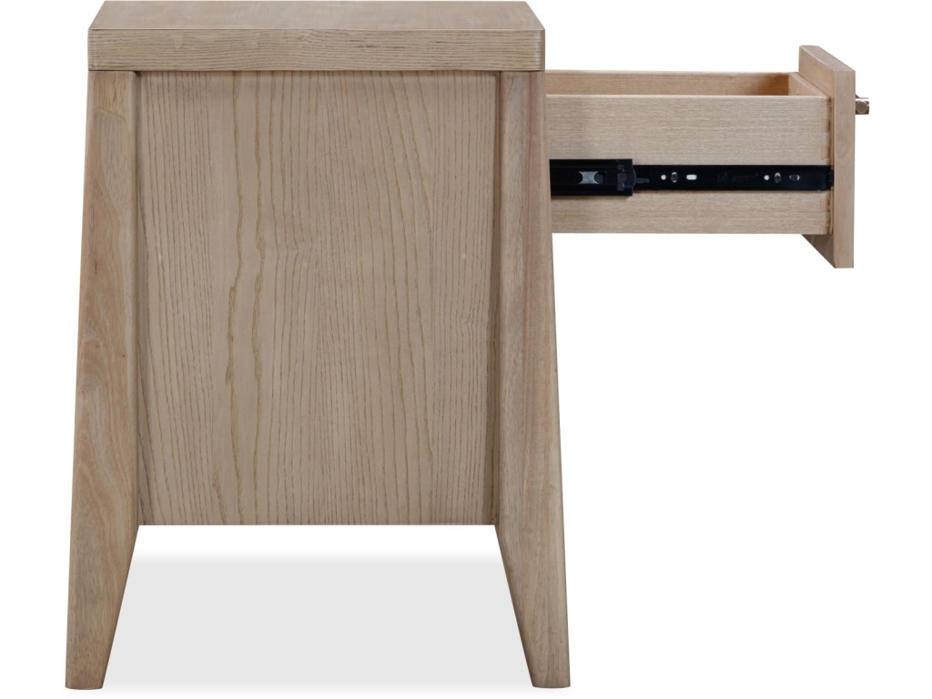 Sumire One Drawer One Shelf Ash Wood Nightstand in Ginger - image 3