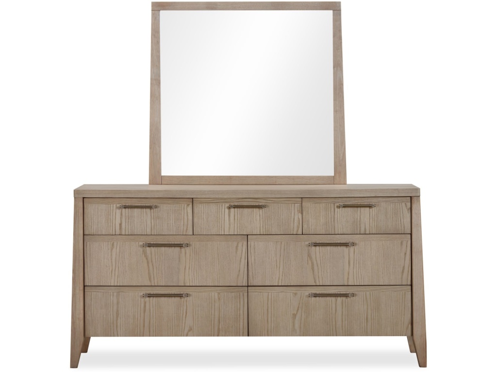 Sumire Seven Drawer Ash Wood Dresser in Ginger - main image