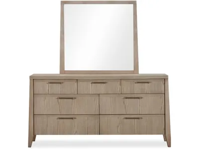 Sumire Seven Drawer Ash Wood Dresser in Ginger