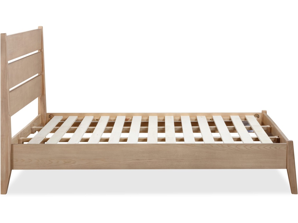 Sumire Slatted Ash Wood Platform Bed in Ginger - image 5