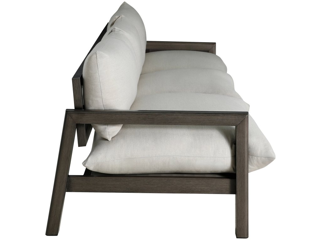Monterey Wrought Aluminum Outdoor Sofa - image 3