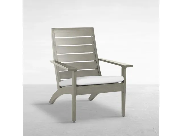 Kennebunkport Wrought Aluminum Outdoor Adirondack Arm Chair