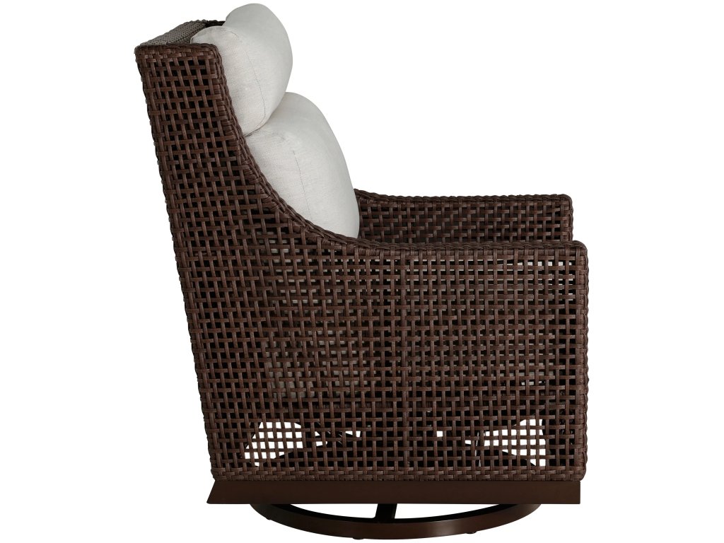 Peninsula N-Dura Resin Wicker Outdoor Swivel Glide Chair - image 4