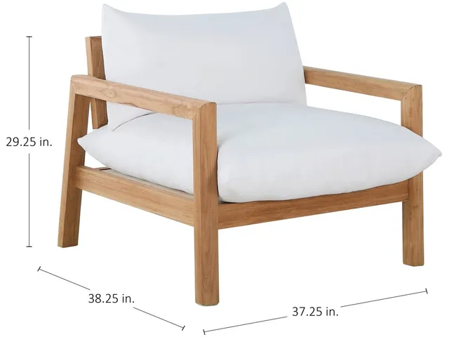 Monterey Teak Outdoor Lounge Chair