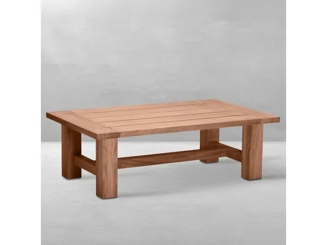 QS Croquet Teak Coffee Table, Natural Teak