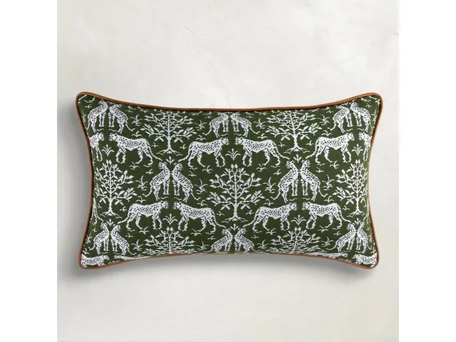Funky Cheetah Outdoor Lumbar Pillow - Alternative View