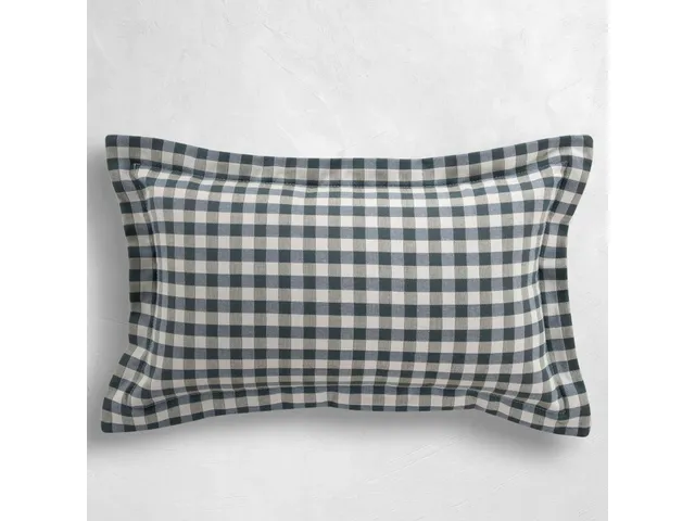 Check Plaid Outdoor Lumbar Pillow - Alternative View