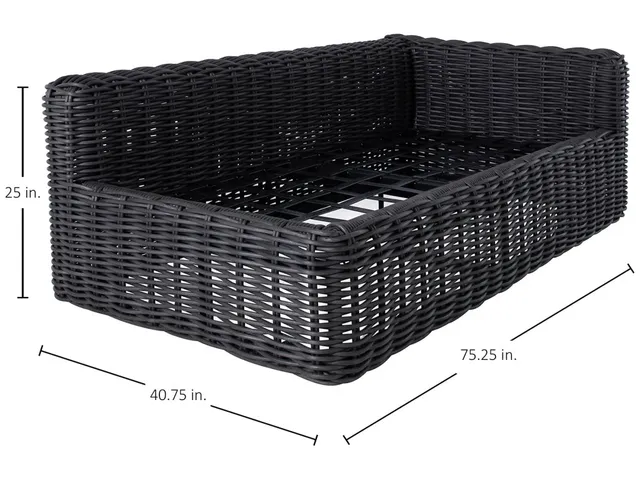 Montecito N-Dura Resin Wicker Outdoor Right Arm Facing Loveseat Sectional