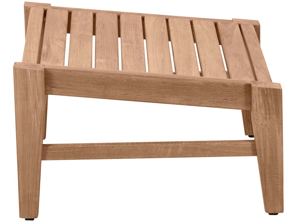 Croquet Teak Outdoor Ottoman - image 5