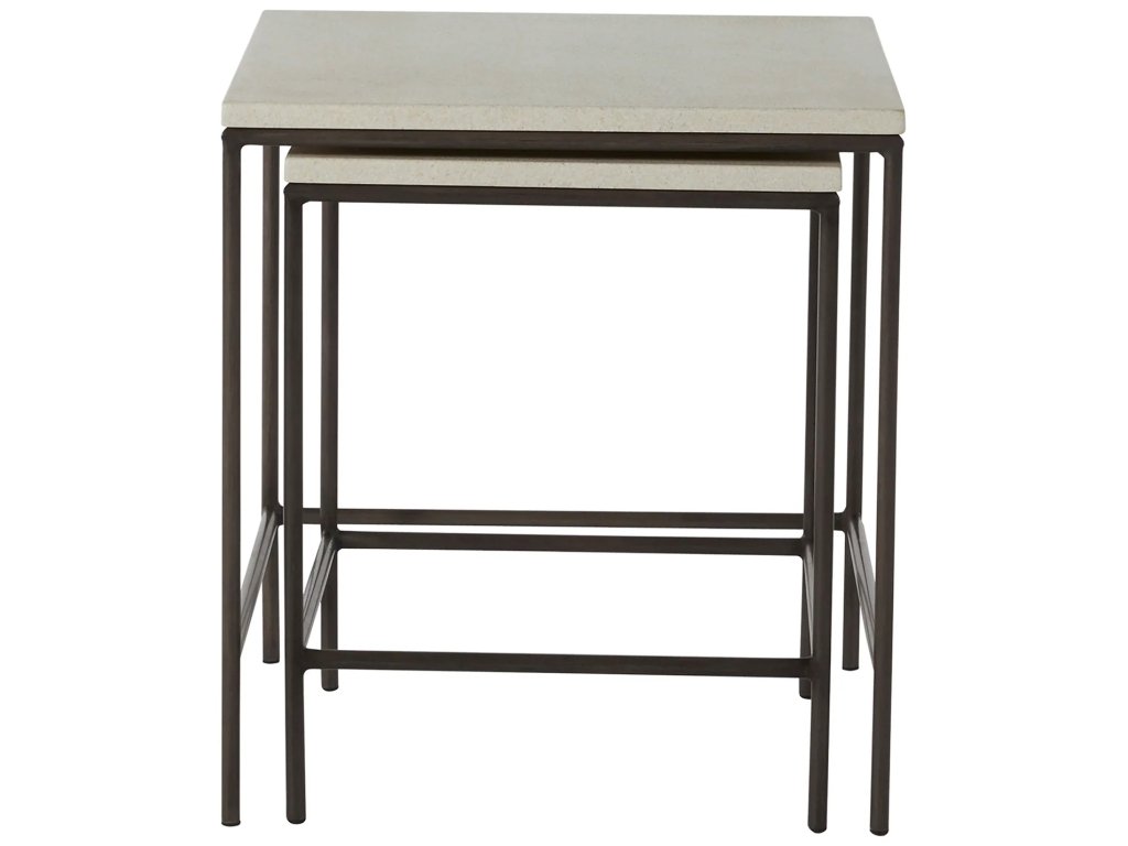 Abby Wrought Iron Square Outdoor Stacking Table 2 2 in. W x 24. 25 in. H - image 3