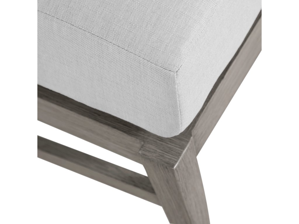 Croquet Wrought Aluminum Outdoor Ottoman - image 10