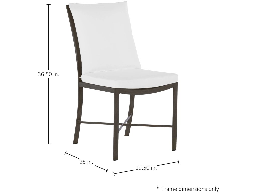 Monaco Wrought Aluminum Outdoor Side Chair - image 1