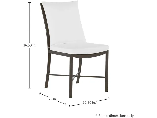 Monaco Wrought Aluminum Outdoor Side Chair - Alternative View