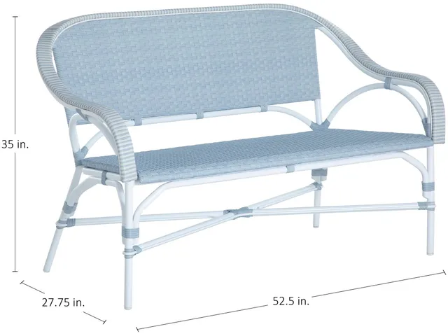 Savoy N-Dura Resin Wicker Outdoor Loveseat