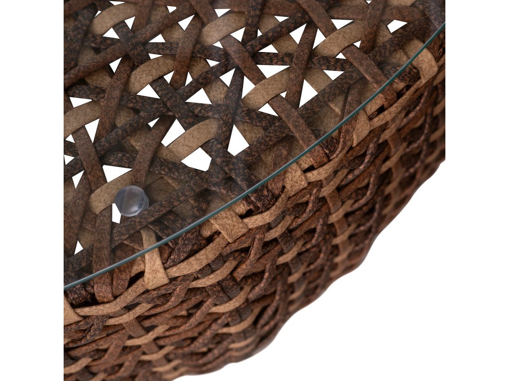 Largo Wicker 40 In. Round Outdoor Pedestal Coffee Table - image 5