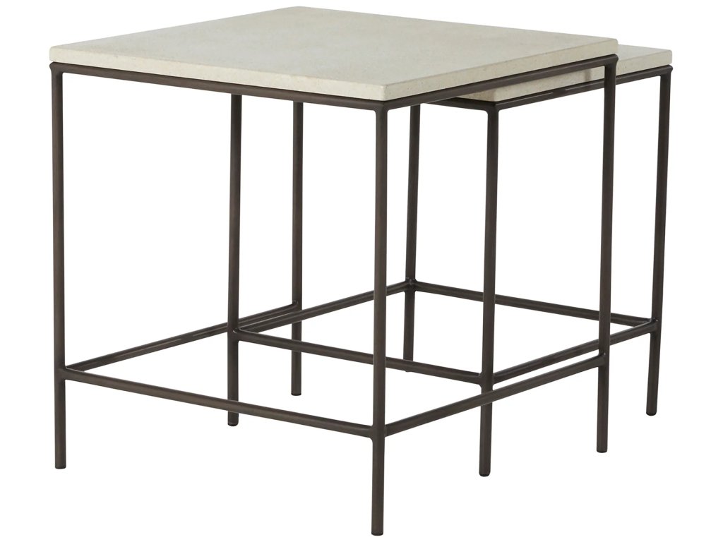 Abby Wrought Iron Square Outdoor Stacking Table 2 2 in. W x 24. 25 in. H - image 6
