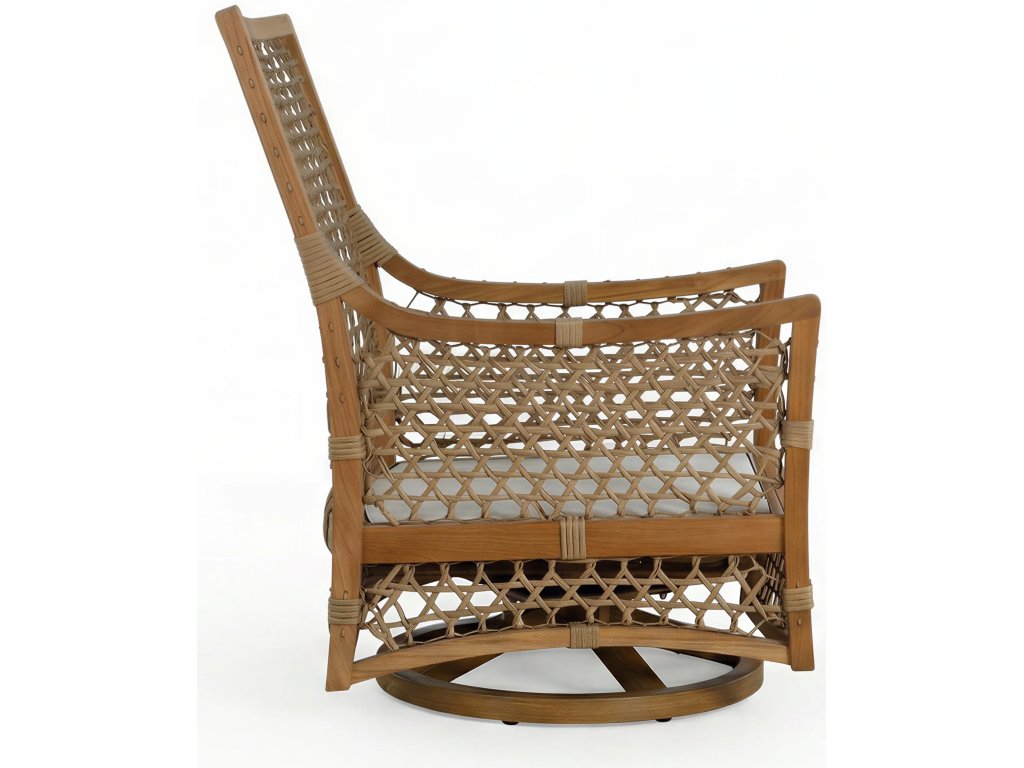Aspen Teak Outdoor Swivel Lounge - image 4