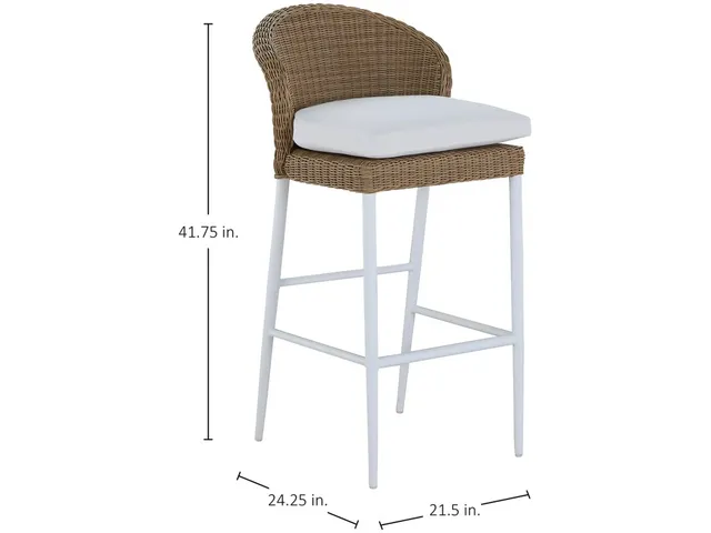 Dune Resin Wicker Barstool - Alternative View
