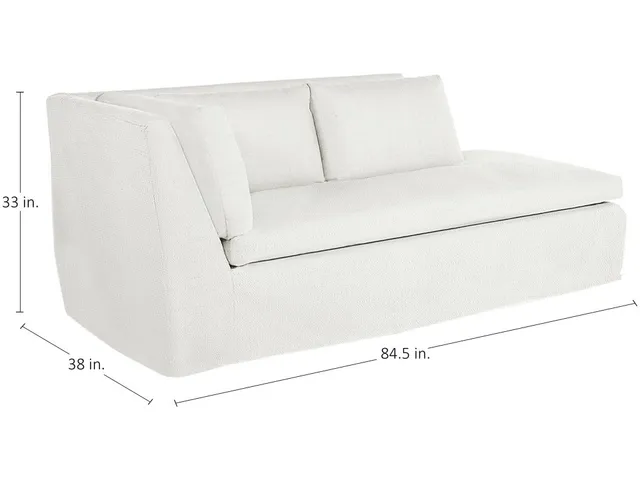 Nora Outdoor Right Arm Facing Chaise Sectional - Alternative View