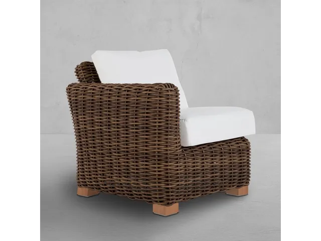 Montauk N-Dura Resin Wicker Outdoor Left Arm Facing Sectional