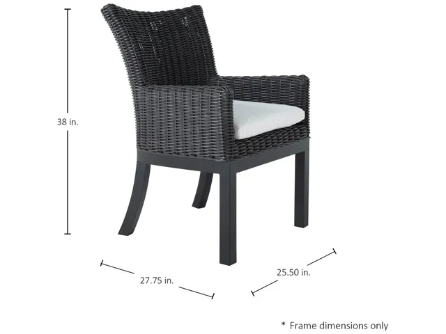 Montecito N-Dura Resin Wicker Outdoor Woven Arm Chair