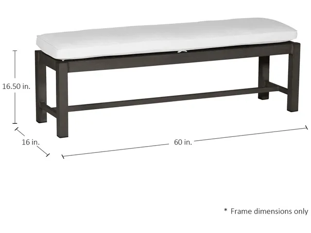 Club Wrought Aluminum Outdoor Backless Bench 60 in. - Alternative View