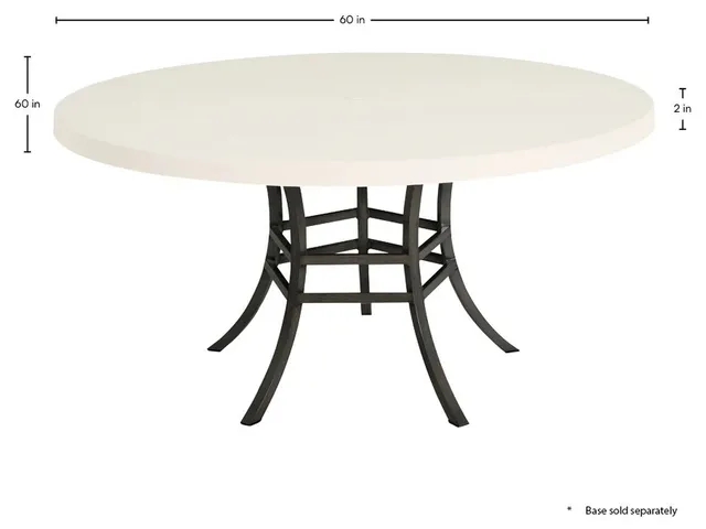 Plateau Stone Round Outdoor Table Top 60 in. W x 2 in. H - Alternative View