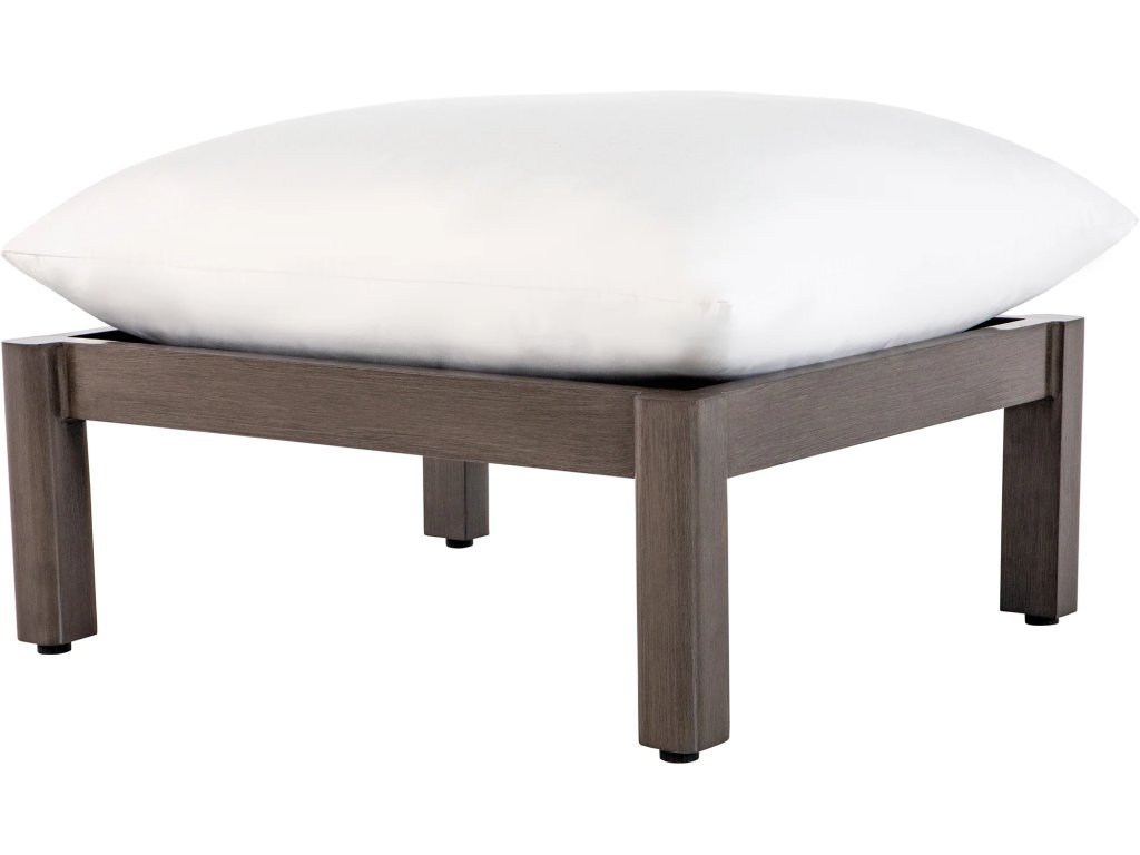 Monterey Wrought Aluminum Outdoor Ottoman - image 8