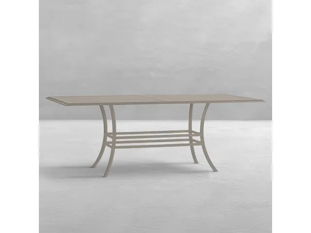 Cort Aluminum Rectangle Outdoor Pedestal Table Base 50.5 in. W X 28.5 in. H