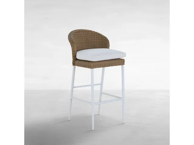 Dune Resin Wicker Barstool