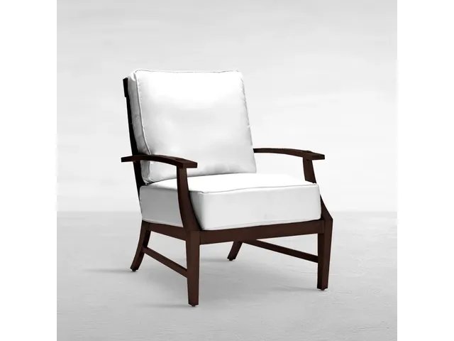 Croquet Wrought Aluminum Outdoor Lounge Chair