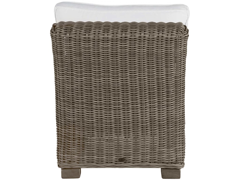 Rustic Woven N-Dura Resin Wicker Outdoor Sectional Slipper Chair - image 5