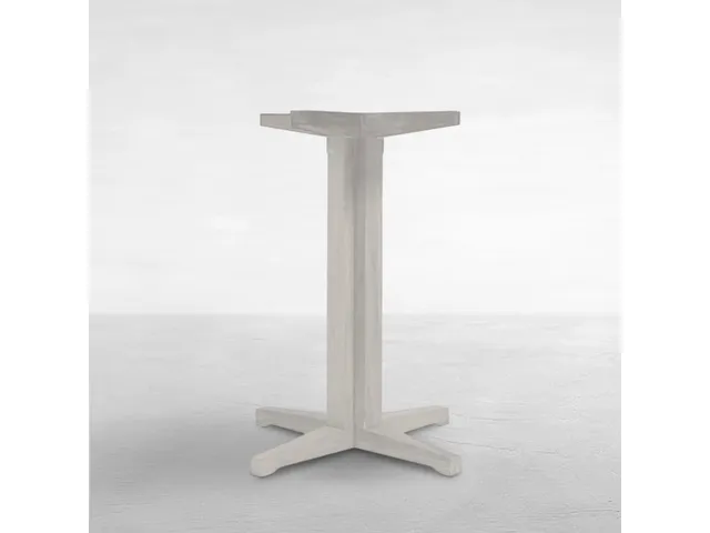 Club Teak Outdoor Pedestal Bar Base 32.5 in. W x 41 in. H