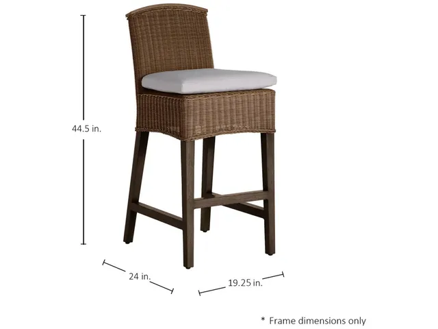Astoria N-Dura Resin Wicker Outdoor Bar Stool - Alternative View