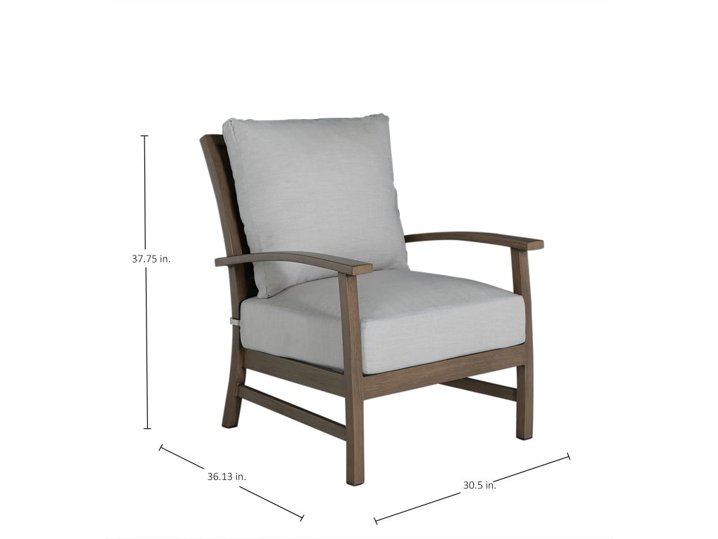 Charleston Wrought Aluminum Outdoor Lounge Chair - image 1