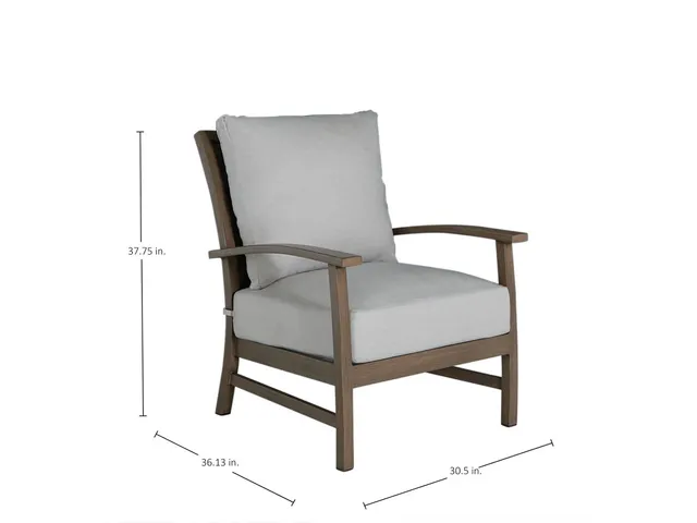 Charleston Wrought Aluminum Outdoor Lounge Chair - Alternative View