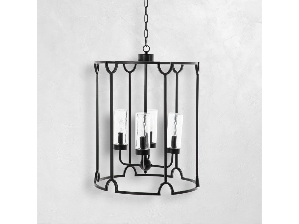Stella Stainless Steel Round Chandelier 20 in. D x 24 in. H - main image