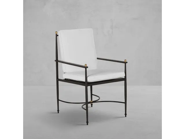 Roma Wrought Aluminum Outdoor Arm Chair