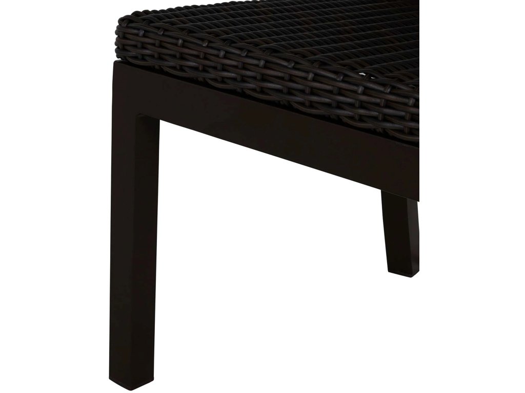 Rustic Woven N-Dura Resin Wicker Outdoor Side Chair - image 2