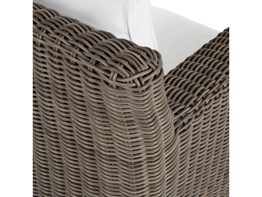 Rustic Woven N-Dura Resin Wicker Outdoor Swivel Lounge Chair - (No Speaker) - image 5
