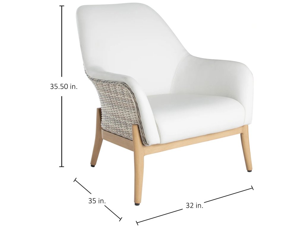 Palma N-Dura Resin Wicker Outdoor Lounge Chair - image 1