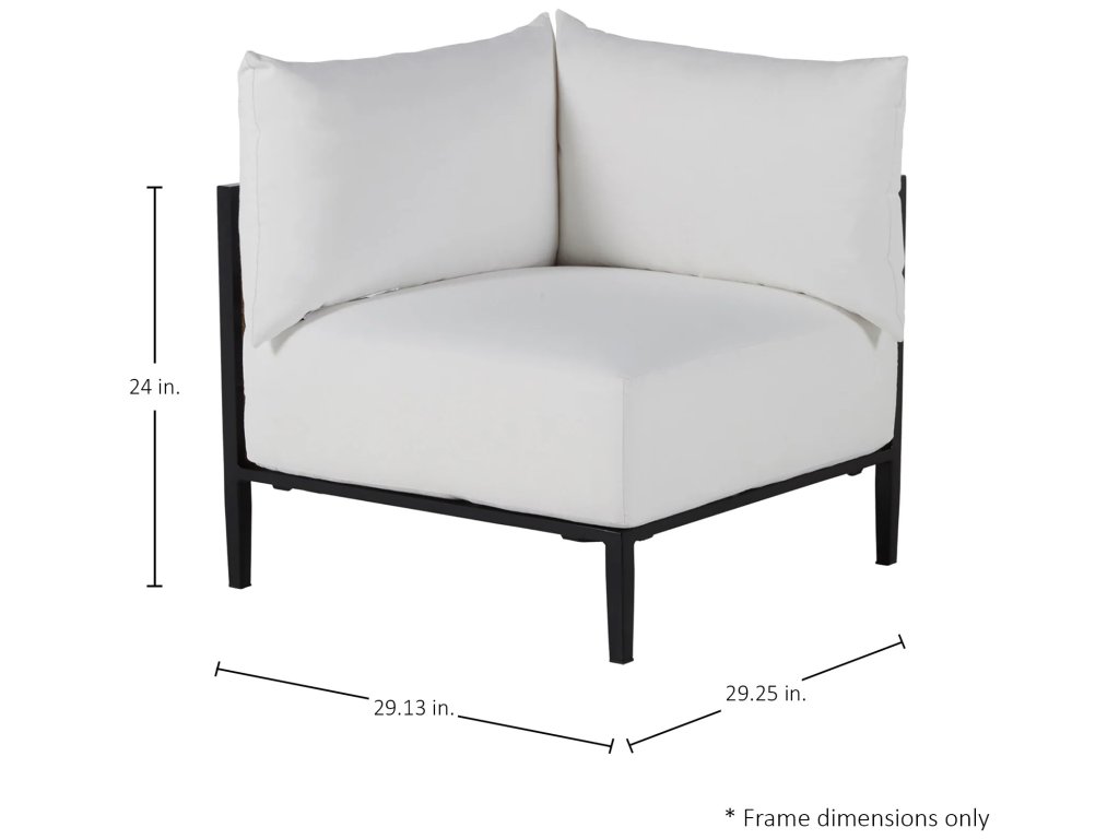 Havana Cane N-Dura Resin Wicker Outdoor Corner Sectional - image 1