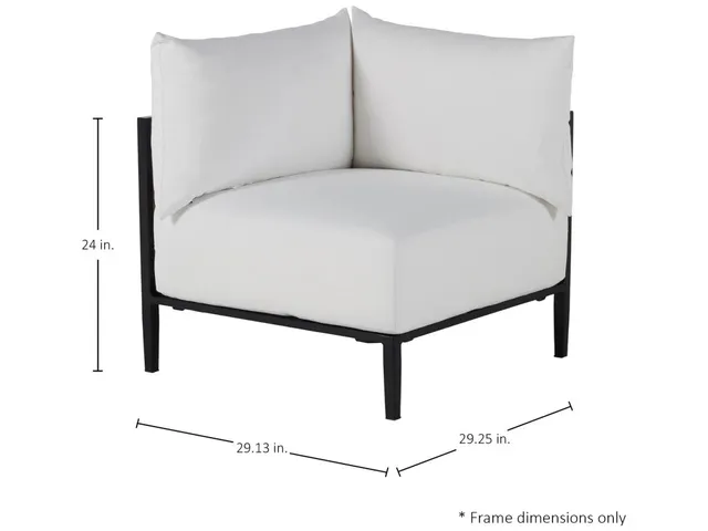 Havana Cane N-Dura Resin Wicker Outdoor Corner Sectional - Alternative View