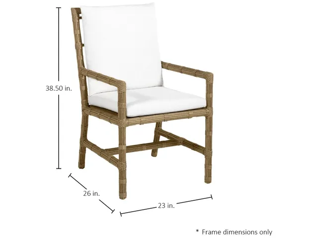 Newport N-Dura Resin Wicker Woven Outdoor Arm Chair - Alternative View