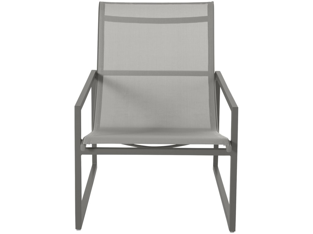 Serenata Sling Wrought Aluminum Outdoor Easy Lounge Chair - image 2
